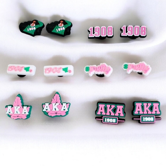 AKA Sorority Croc Charms - Picture 1 of 2